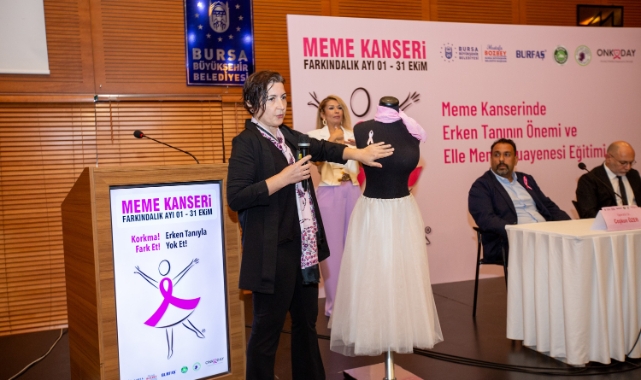 Bursa Büyükşehir Belediyesi’nden meme kanseri farkındalık eğitimi