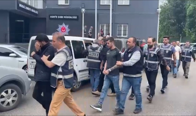 Bursa'da aranan şüphelilere yönelik operasyon