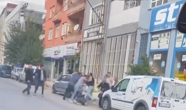 Bursa'da cadde ringe döndü