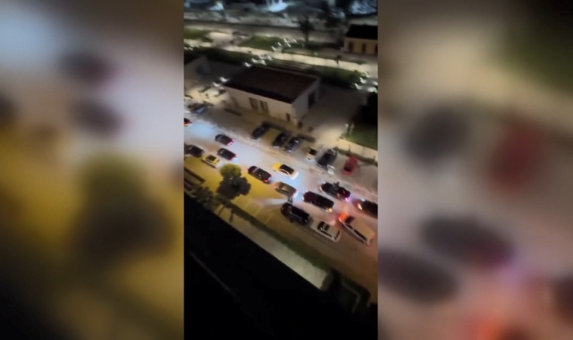 Bursa'da çakarlı ve sirenli düğün konvoyu ile yolu trafiğe kapattılar