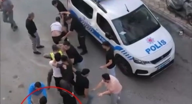 Bursa'da husumetli iki grup arasında kürekli yumruklu kavga!
