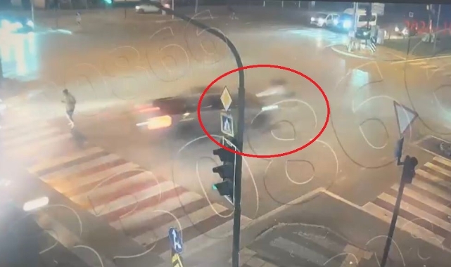 Bursa'da ışık ihlali kazayı böyle getirdi!