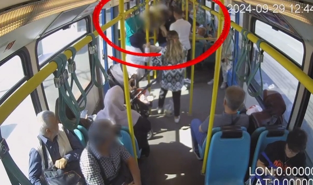 Bursa'da panik anları! İmdat freni çekildi