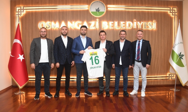 Bursaspor Yönetiminden Başkan Aydın’a ziyaret