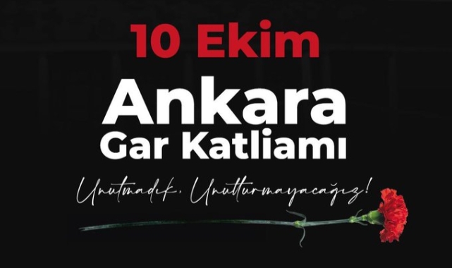 CHP Bursa İl Başkanı Yeşiltaş'tan 10 Ekim Ankara Gar Katliamı paylaşımı