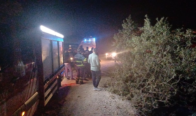 Çorum’da kontrolden çıkan otomobil şarampole uçtu