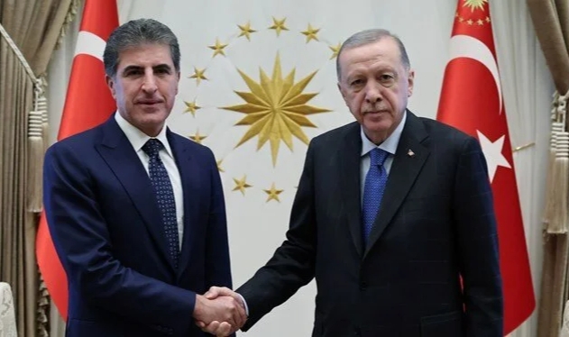 Cumhurbaşkanı Erdoğan, Barzani'yi kabul etti!