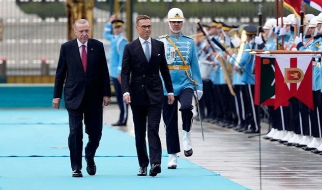 Cumhurbaşkanı Erdoğan, Finlandiya Cumhurbaşkanı Stubb'u karşıladı