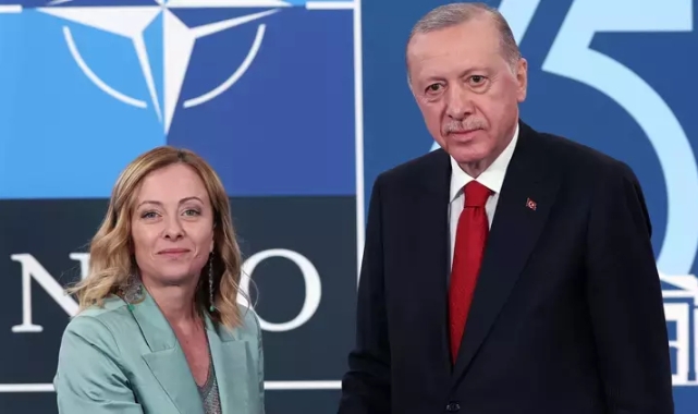 Cumhurbaşkanı Erdoğan Meloni ile görüştü