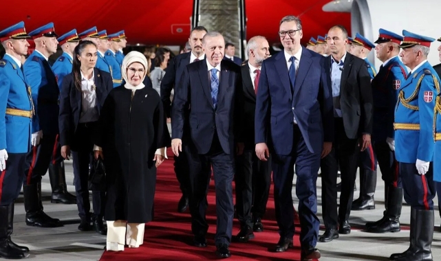 Cumhurbaşkanı Erdoğan Sırbistan'da