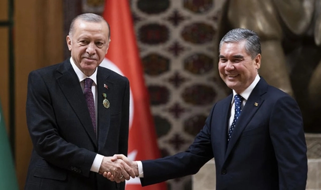 Cumhurbaşkanı Erdoğan, Türkmenistan Milli Lideri ile görüştü