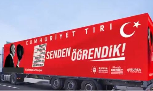 Cumhuriyet TIR'ın ilk durağı 'Gemlik'