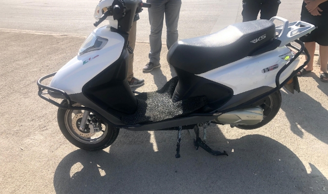 Devrilen motosikletin sürücüsü yaralandı   