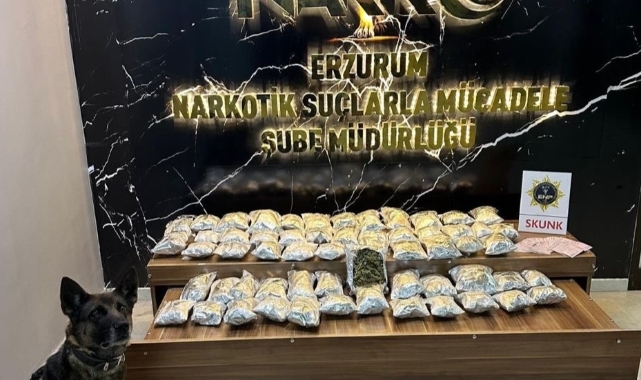 Erzurum polisinden narkotik operasyonu   