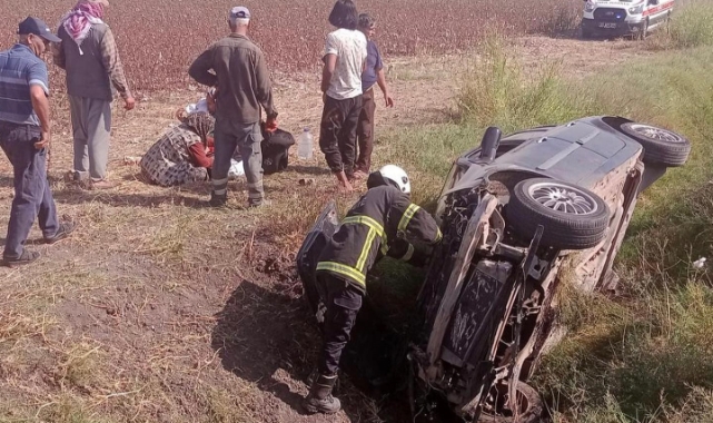 Hatay'da otomobil şarampole devrildi: 4 yaralı