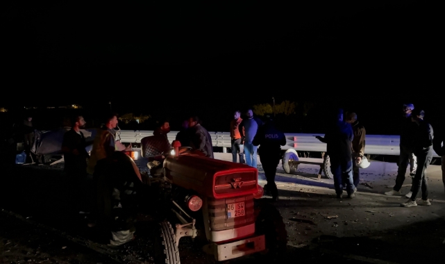 İznik'te feci kaza: Araç metrelerce sürüklendi, 1 kişi yaralandı