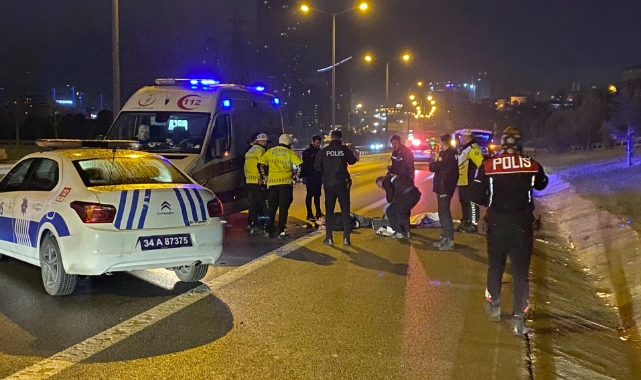 Kağıthane TEM Otoyolu'nda motosiklet kazası: 2 ölü