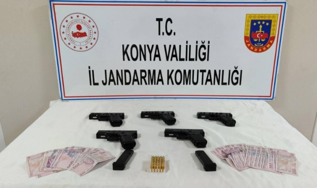 Konya'da silah kaçakçılarına operasyon 