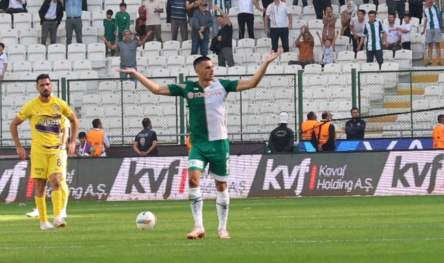 Konyasporlu Danijel Aleksic 2. golünü attı
