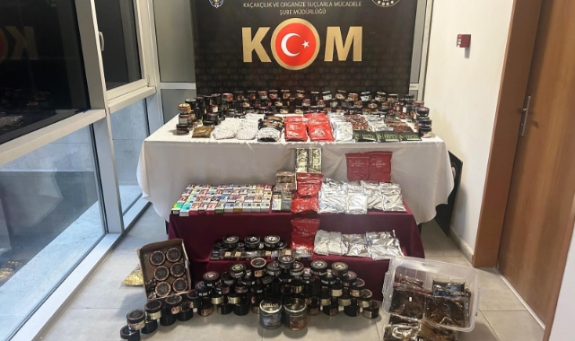 Kütahya’da kaçak tütün ve sigara operasyonu