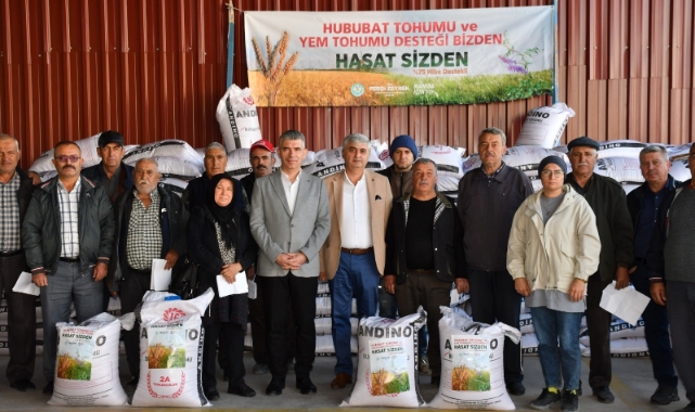 Manisa Büyükşehir Belediyesinden çiftçilere tohum desteği