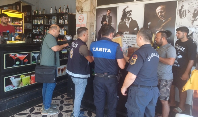 Marmaris'te zabıtadan nargile ve tütün denetimi