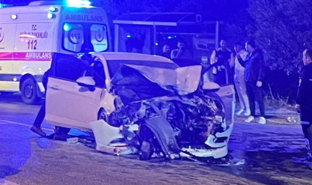 Menteşe’de otomobil ile kamyonet çarpıştı: 6 yaralı