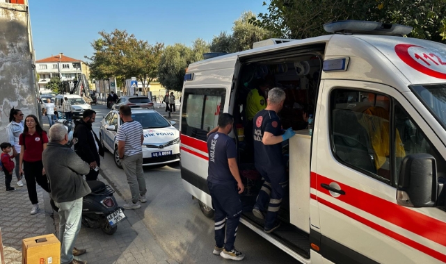 Milas'ta motosikletin çarptığı çocuk yaralandı