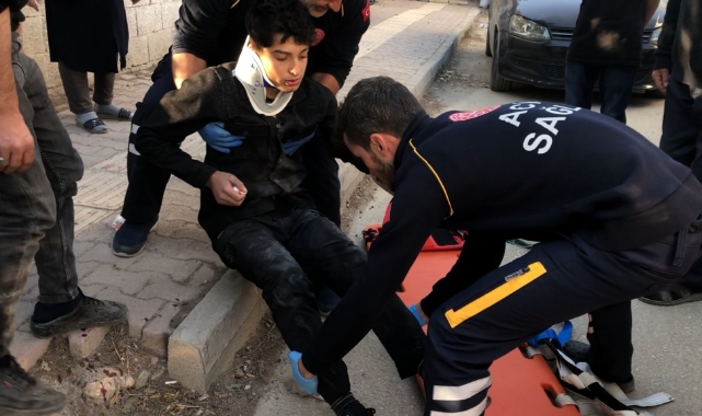 Motosiklet ile otomobil çarpıştı: 1 yaralı