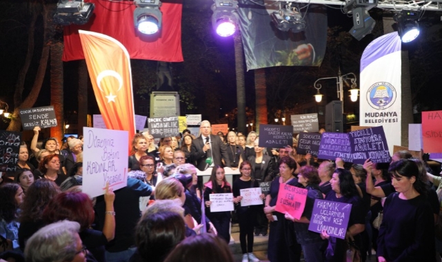 Mudanya'da kadınlar 'Tek ses, Tek yürek'