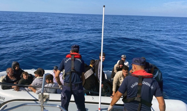 Muğla’da Fethiye açıklarında 16 düzensiz göçmen kurtarıldı