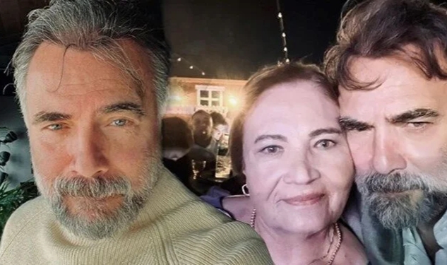 Oktay Kaynarca'dan anne-oğul pozu