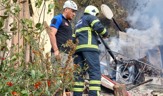 Ordu'da ev yangını 