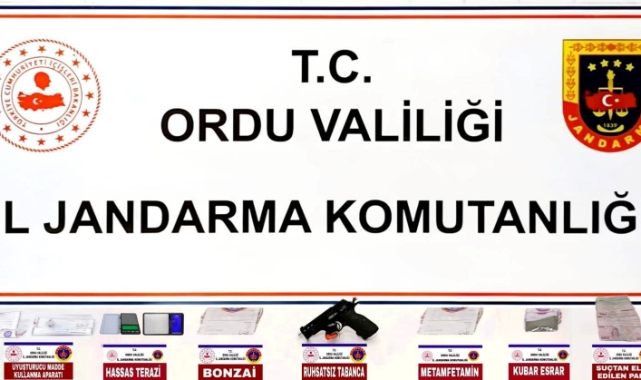 Ordu’da jandarmadan uyuşturucu operasyonu