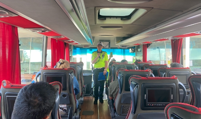 Ordu'da yolculara emniyet kemeri uygulaması yapıldı   