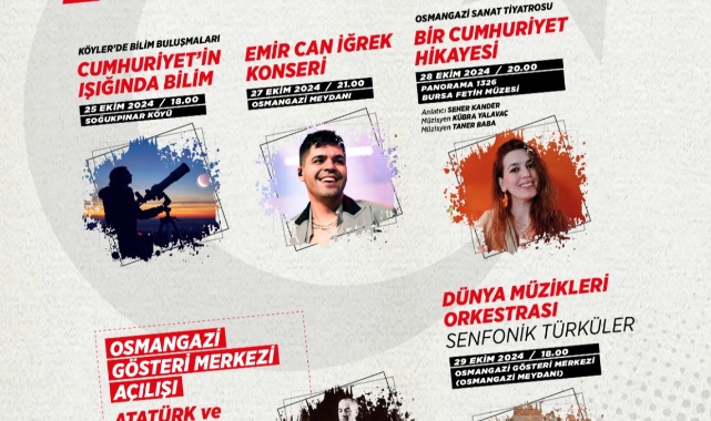 Osmangazi’de Cumhuriyet Bayramı coşkuyla kutlanacak