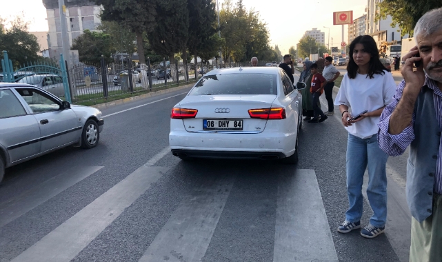 Otomobilin çarptığı yaya yaralandı