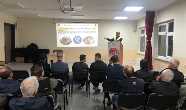 Polis ve jandarmadan 66 servis şoförüne eğitim