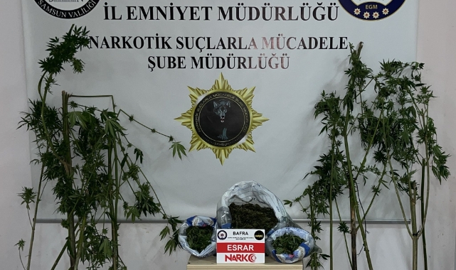 Samsun'da uyuşturucu operasyonu: 2 gözaltı
