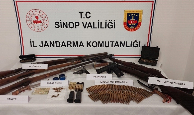 Sinop'ta silah kaçakçılığı operasyonu: 1 gözaltı