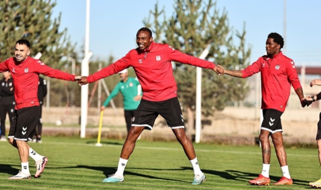 Sivasspor'da neşeli idman