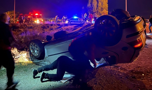 Takla atan otomobilin 20 yaşındaki sürücüsü hayatını kaybetti