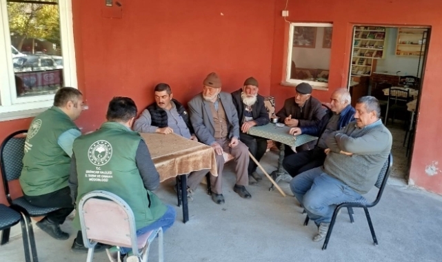 Tarım ekipleri çiftçileri bilgilendirdi