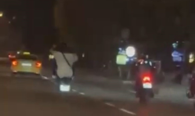 Tehlikeli yolculuk kamerada