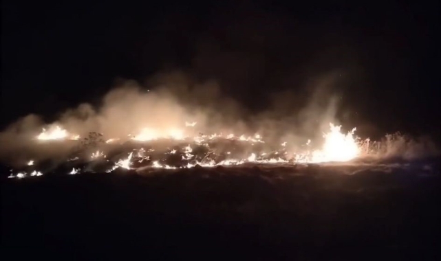 Tekirdağ'da anız yangını korkuttu
