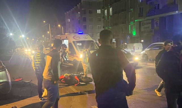 Tekirdağ'da motosiklet kazası: 2 yaralı