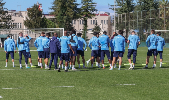 Trabzonspor Göztepe maçı hazırlıklarını sürdürdü  