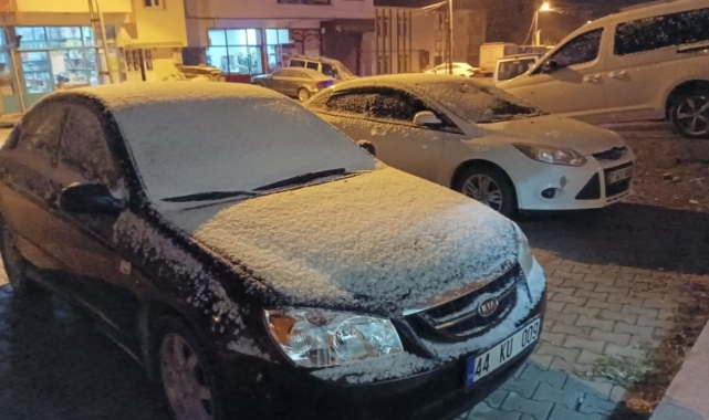 Adıyaman'ın Çelikhan ilçesinde kar yağışı başladı