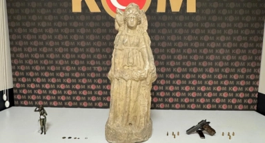 Afyonkarahisar’da ele geçirilen 4 başlı Hekate heykeli koruma altına alındı