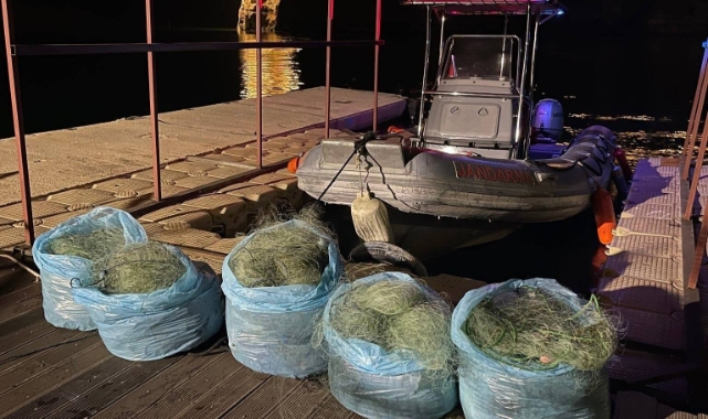 Ağ ile avlanma yasağına uymayan şahıs yakalandı